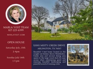 2001 Misty Creek Arlington Texas July 13th and 14th 2019 Open House