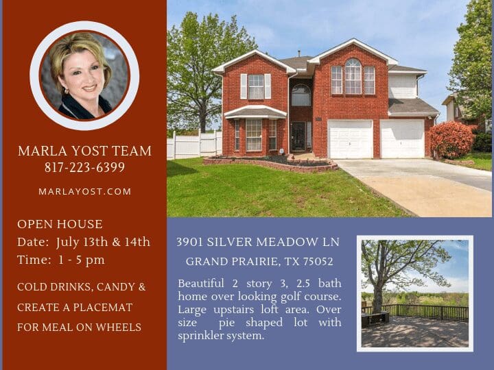 3901 Silver Meadow Lane Grand Prairie Texas 75052 Open House Saturday July 13th and Sunday July 14 2019